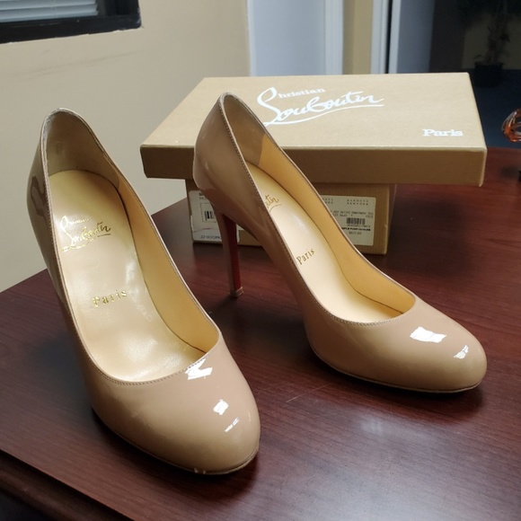 Christian Louboutin Nude Patent Pump 100 / PK20 - Picture 5 of 8